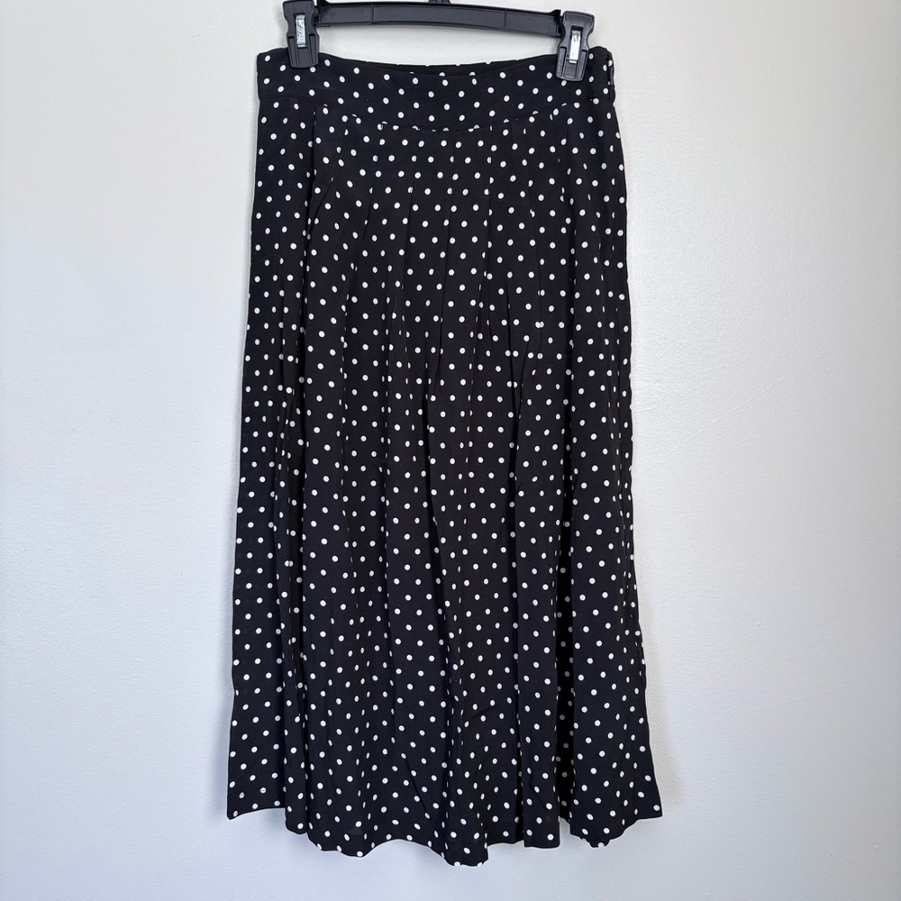 Sezane Black and White Polka Dot Skirt Size Small